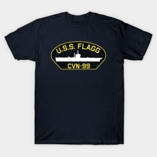 USS Flagg Patch T-Shirt